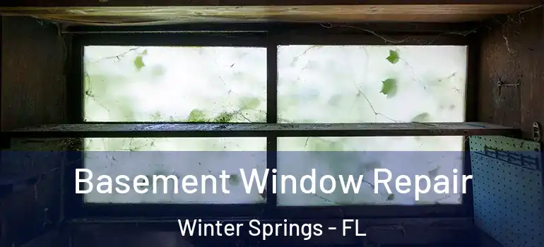 Basement Window Repair Winter Springs - FL