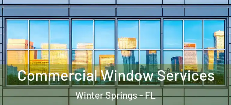 Commercial Window Services Winter Springs - FL