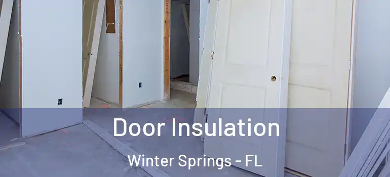 Door Insulation Winter Springs - FL