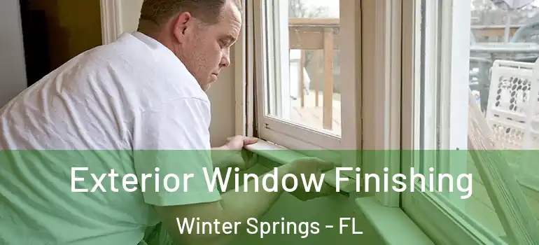 Exterior Window Finishing Winter Springs - FL