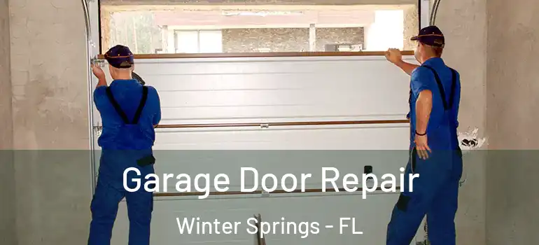 Garage Door Repair Winter Springs - FL