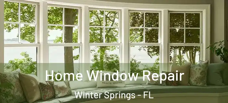 Home Window Repair Winter Springs - FL
