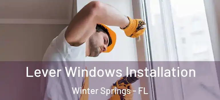 Lever Windows Installation Winter Springs - FL