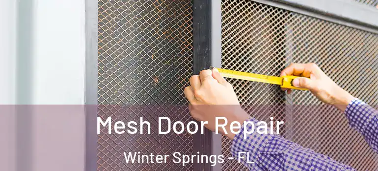 Mesh Door Repair Winter Springs - FL