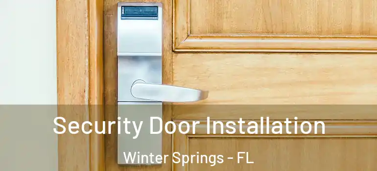 Security Door Installation Winter Springs - FL