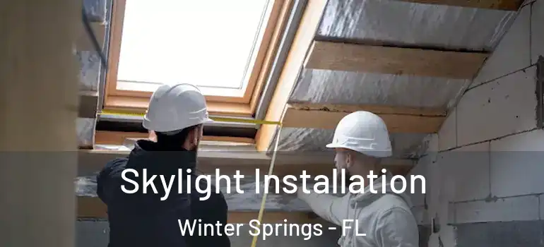 Skylight Installation Winter Springs - FL