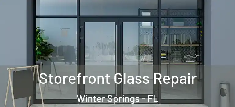 Storefront Glass Repair Winter Springs - FL