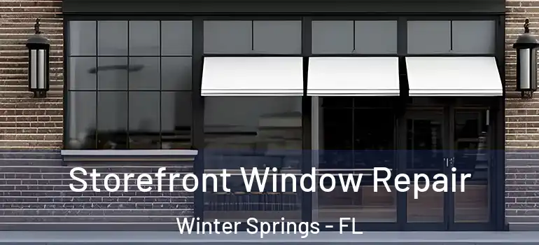 Storefront Window Repair Winter Springs - FL