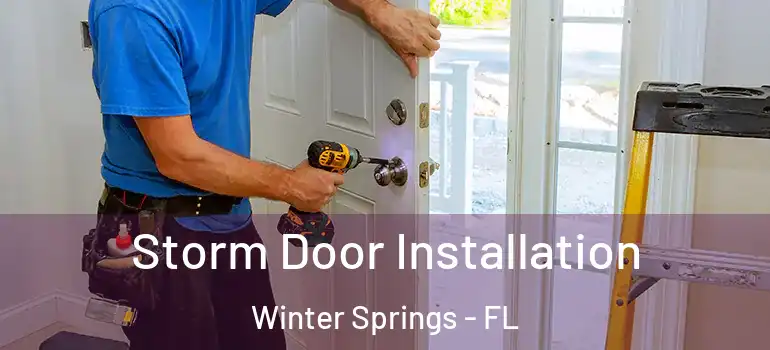 Storm Door Installation Winter Springs - FL