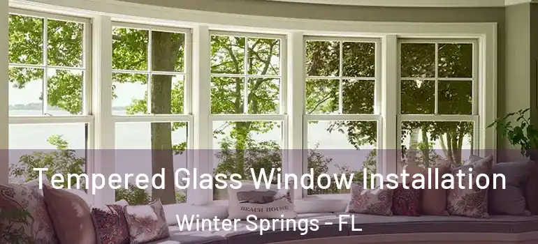 Tempered Glass Window Installation Winter Springs - FL