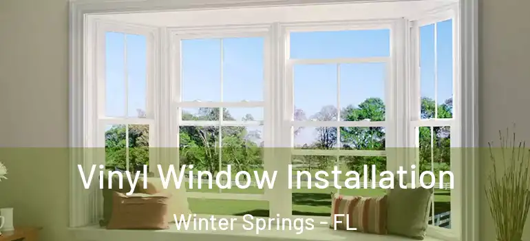 Vinyl Window Installation Winter Springs - FL
