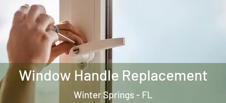 Window Handle Replacement Winter Springs - FL