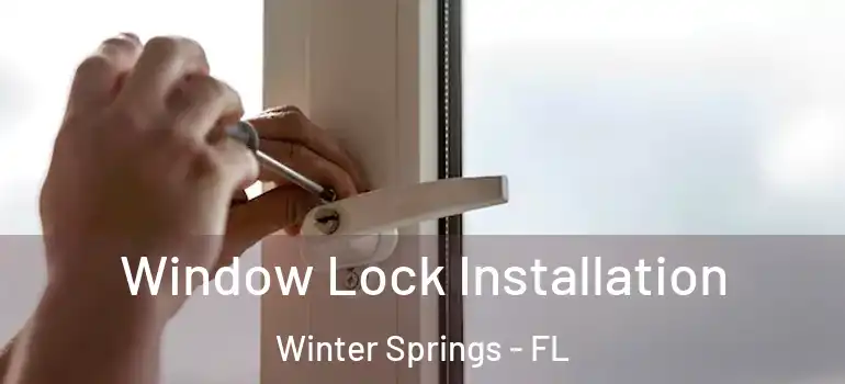 Window Lock Installation Winter Springs - FL