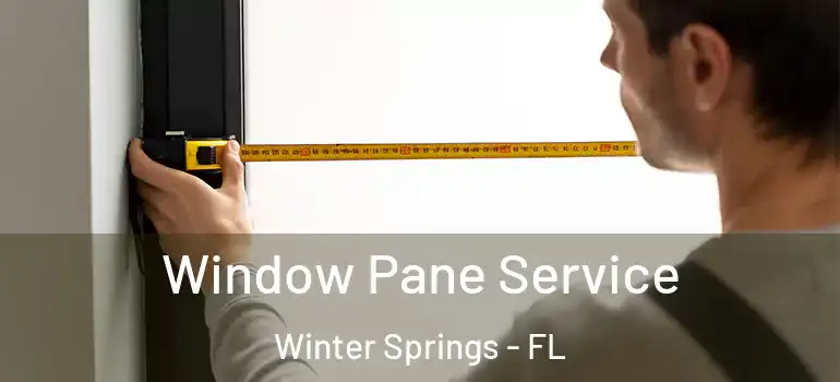 Window Pane Service Winter Springs - FL