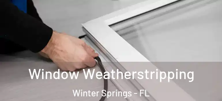 Window Weatherstripping Winter Springs - FL