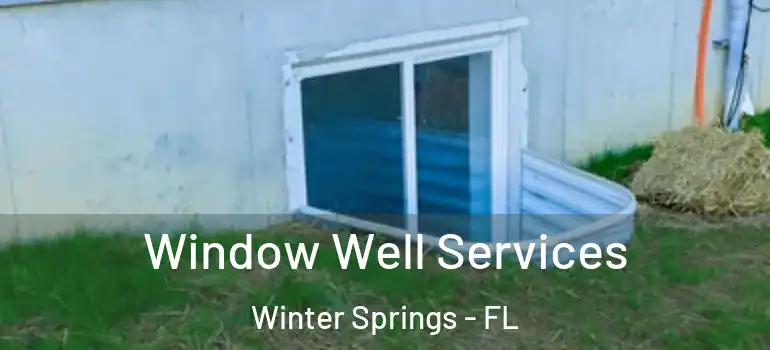 Window Well Services Winter Springs - FL